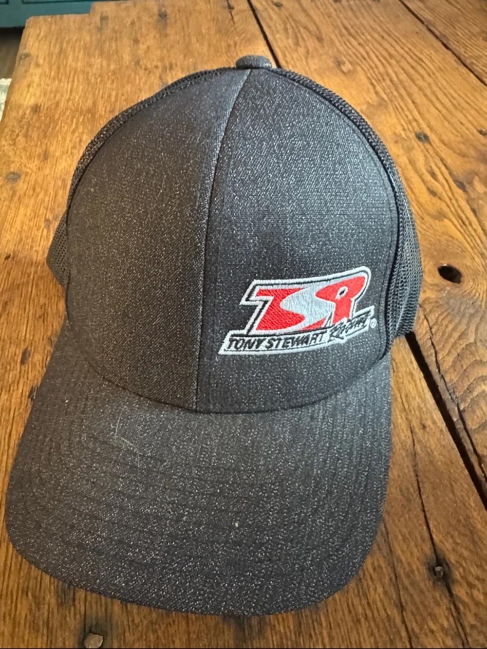 Tony Stewart Racing Black & Red Mesh Back Hat